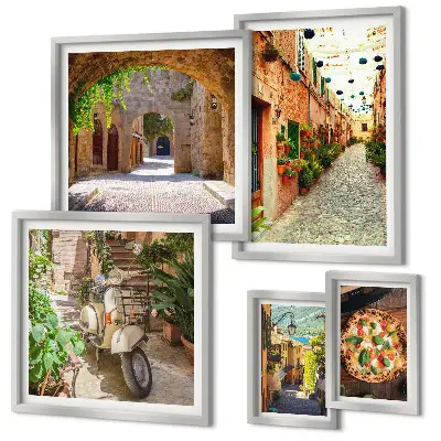 Gallery wall Charmante straatjes vol Italiaanse gerechten