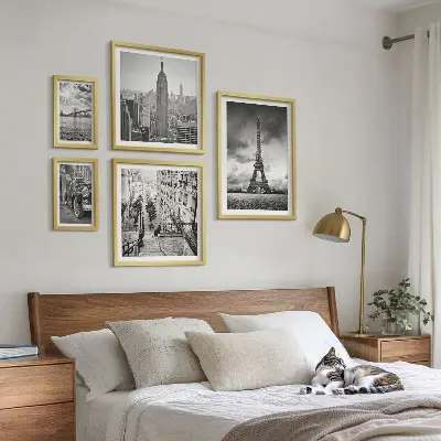 Gallery wall stadslandschappen en architectonische iconen