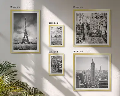 Gallery wall stadslandschappen en architectonische iconen