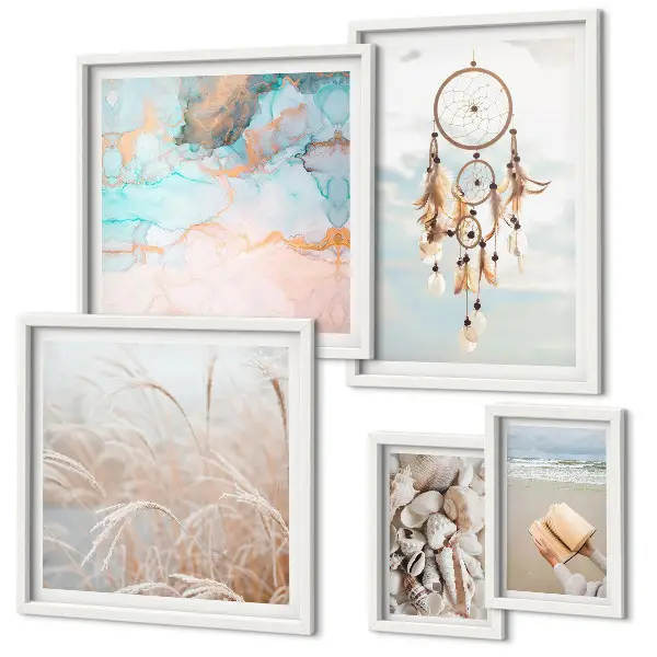 Wanddecoratie compositie Boho dromen strand natuur