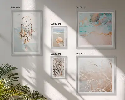 Wanddecoratie compositie Boho dromen strand natuur
