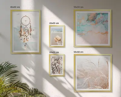 Wanddecoratie compositie Boho dromen strand natuur