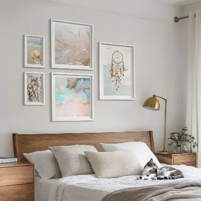 Wanddecoratie compositie Boho dromen strand natuur