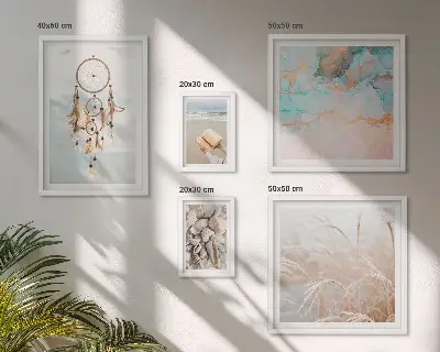 Wanddecoratie compositie Boho dromen strand natuur