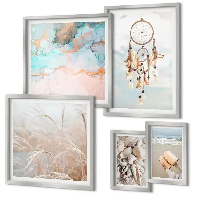 Wanddecoratie compositie Boho dromen strand natuur