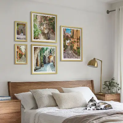 Gallery wall Charmante straatjes met bloemen