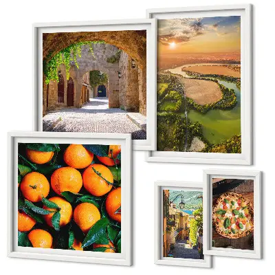 Gallery wall natuurlandschappen met een Italiaanse twist