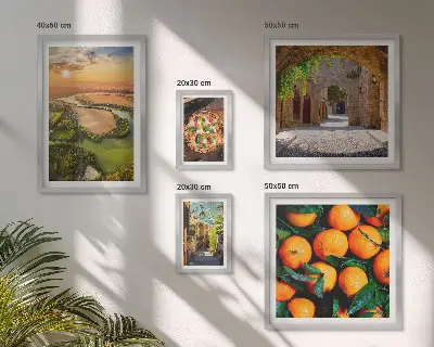 Gallery wall natuurlandschappen met een Italiaanse twist