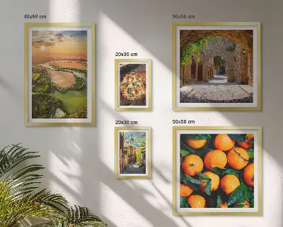 Gallery wall natuurlandschappen met een Italiaanse twist