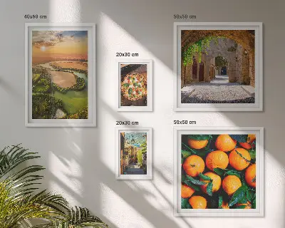 Gallery wall natuurlandschappen met een Italiaanse twist