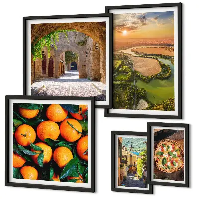 Gallery wall natuurlandschappen met een Italiaanse twist