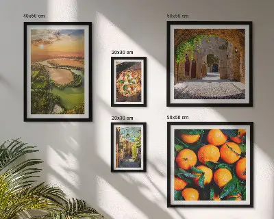 Gallery wall natuurlandschappen met een Italiaanse twist