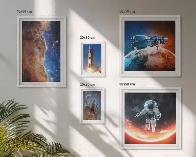 Gallery wall Ruimtereizen door de Melkweg
