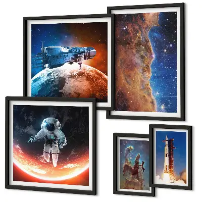 Gallery wall Ruimtereizen door de Melkweg
