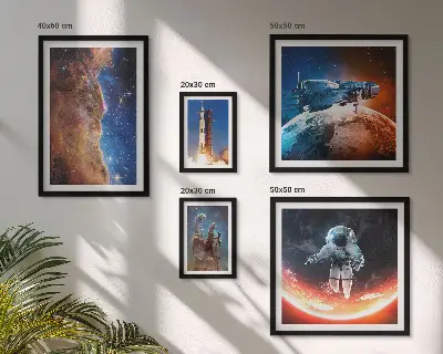 Gallery wall Ruimtereizen door de Melkweg