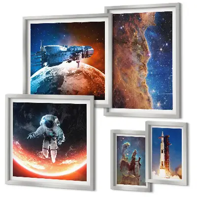Gallery wall Ruimtereizen door de Melkweg