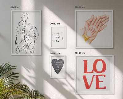 Wanddecoratie compositie Familie, liefde, warmte, geluk