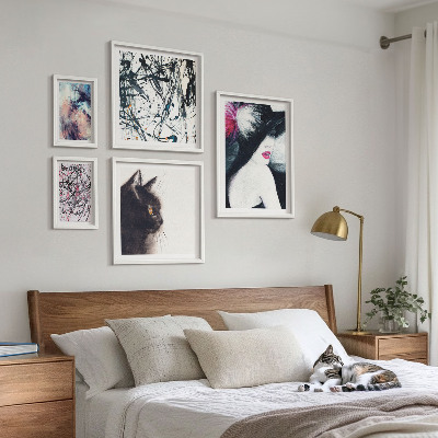 Wanddecoratie compositie Stijlvolle abstracte portretten