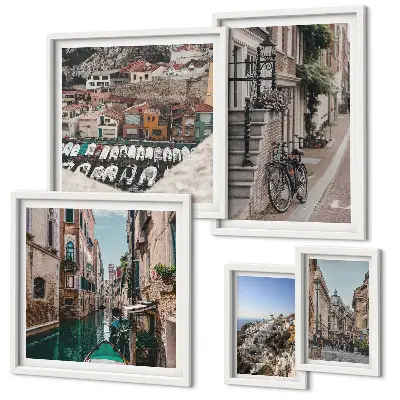 Gallery wall Charmante Europese straten