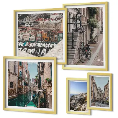 Gallery wall Charmante Europese straten