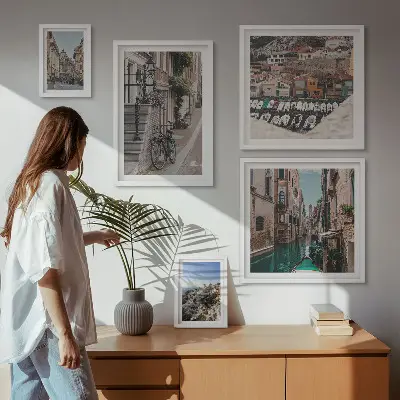 Gallery wall Charmante Europese straten
