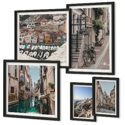 Gallery wall Charmante Europese straten
