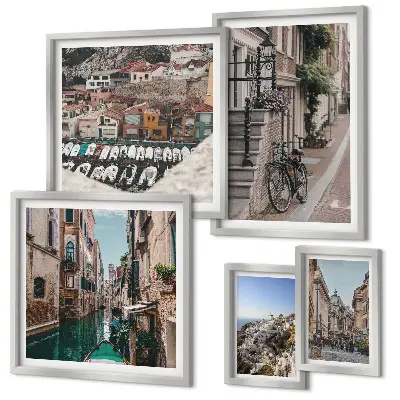 Gallery wall Charmante Europese straten