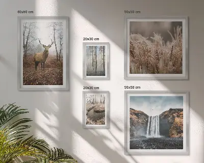 Wanddecoratie compositie met natuurlandschappen