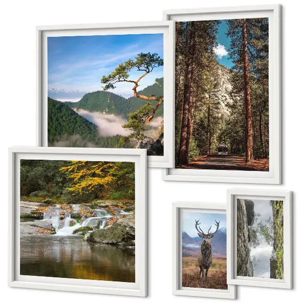 Gallery wall berglandschappen en ongerepte natuur
