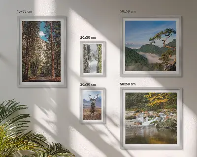 Gallery wall berglandschappen en ongerepte natuur