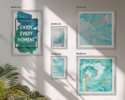 Wanddecoratie compositie Abstracte composities met opschriften