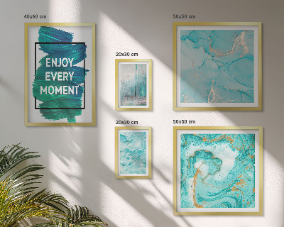 Wanddecoratie compositie Abstracte composities met opschriften