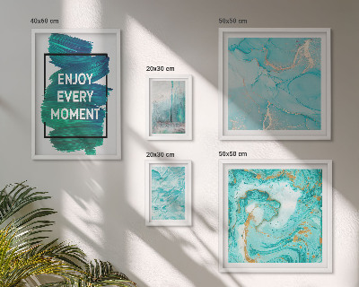 Wanddecoratie compositie Abstracte composities met opschriften