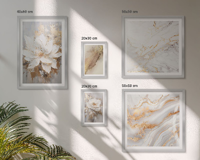 Moderne schilderijen set Elegante bloemstukken
