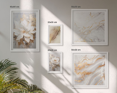Moderne schilderijen set Elegante bloemstukken