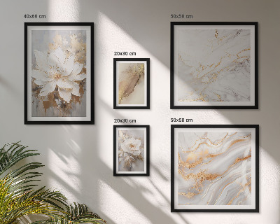 Moderne schilderijen set Elegante bloemstukken