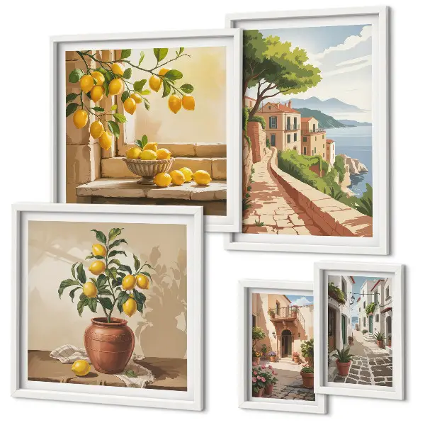 Gallery wall met betoverende uitzichten op de Middellandse Zee