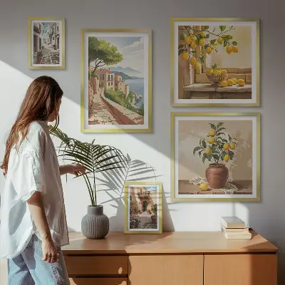 Gallery wall met betoverende uitzichten op de Middellandse Zee