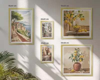 Gallery wall met betoverende uitzichten op de Middellandse Zee