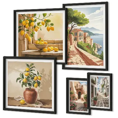 Gallery wall met betoverende uitzichten op de Middellandse Zee