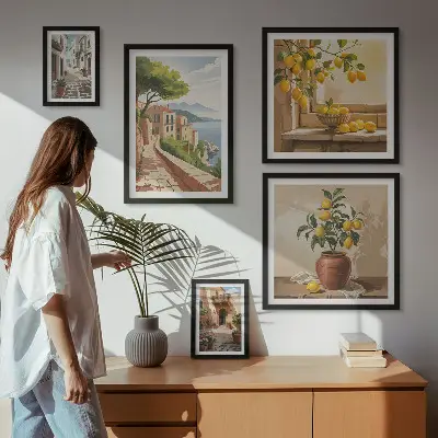 Gallery wall met betoverende uitzichten op de Middellandse Zee