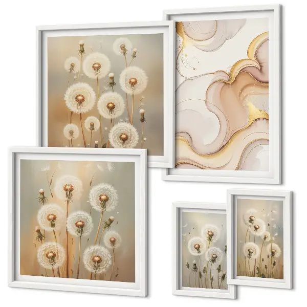Gallery wall bloemmotieven met delicate natuurdetails