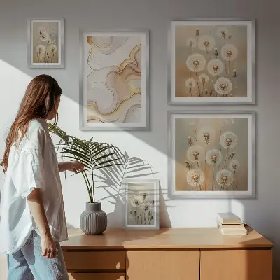 Gallery wall bloemmotieven met delicate natuurdetails