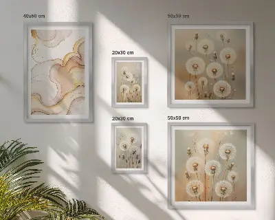 Gallery wall bloemmotieven met delicate natuurdetails