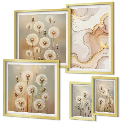 Gallery wall bloemmotieven met delicate natuurdetails