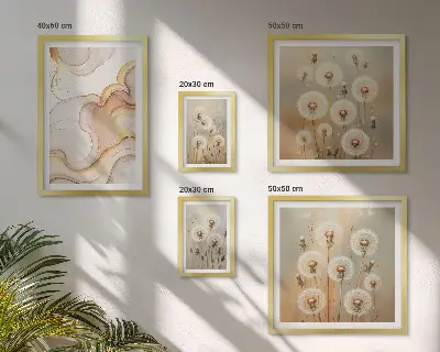 Gallery wall bloemmotieven met delicate natuurdetails
