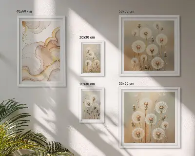 Gallery wall bloemmotieven met delicate natuurdetails