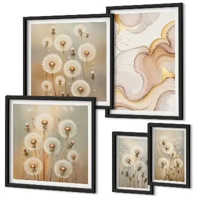 Gallery wall bloemmotieven met delicate natuurdetails