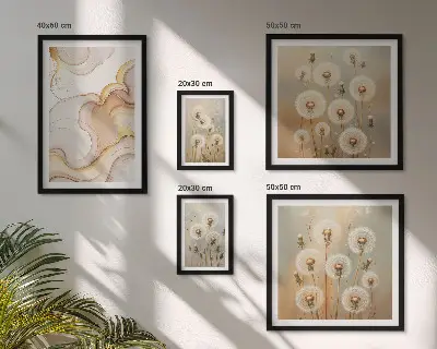 Gallery wall bloemmotieven met delicate natuurdetails