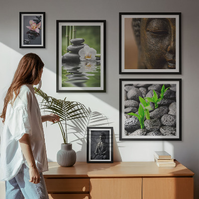 Wanddecoratie compositie Ontspannende Zen-sfeer
